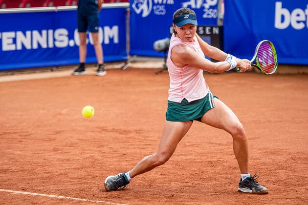 220704 Su Jeong Jang, Korea, during day 1 of the WTA Nordea Open on July 4, 2022 in Bastad,  Copyright: CHRISTOFFERxBORGxMATTISSON BB220704CB039