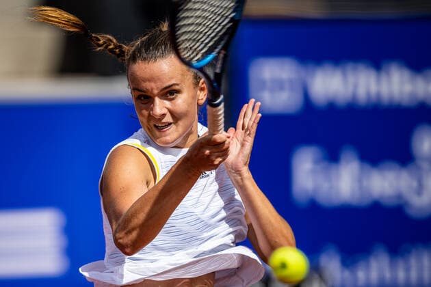 220704 Clara Burel, France, during day 1 of the WTA Nordea Open on July 4, 2022 in Bastad,  Copyright: CHRISTOFFERxBORGxMATTISSON BB220704CB044