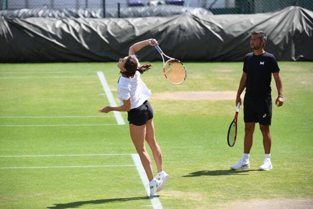 Tennis, Wimbledon, Alizet Cornet Training
