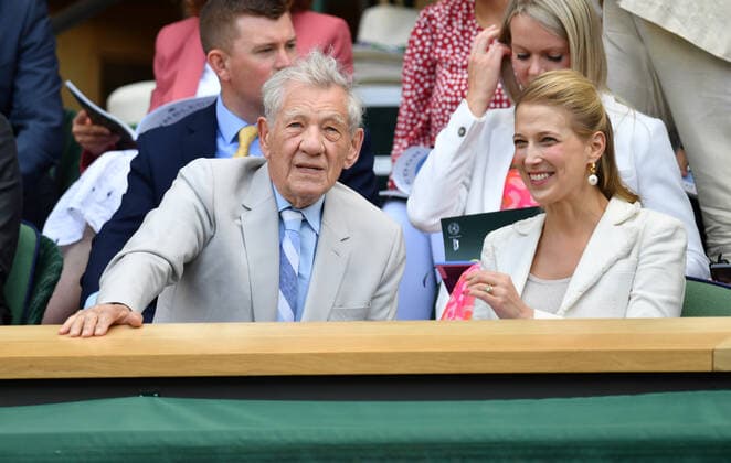 Mandatory Credit: Photo by James Veysey Shutterstock (13012861p) Ian McKellan and Lady Gabriella WIndsor in the Royal Box on Centre Court Wimbledon Tennis Championships, Day 8, The All England Lawn Tennis and Croquet Club, London, UK - 04 Jul 2022 Wimbledon Tennis Championships, Day 8, The All England Lawn Tennis and Croquet Club, London, UK - 04 Jul 2022  Copyright: xJamesxVeysey Shutterstockx 13012861p