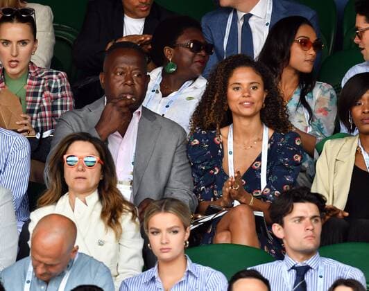 Mandatory Credit: Photo by James Veysey Shutterstock (13012861ab) Jessica Plummer watching the action on Centre Court Wimbledon Tennis Championships, Day 8, The All England Lawn Tennis and Croquet Club, London, UK - 04 Jul 2022 Wimbledon Tennis Championships, Day 8, The All England Lawn Tennis and Croquet Club, London, UK - 04 Jul 2022  Copyright: xJamesxVeysey Shutterstockx 13012861ab