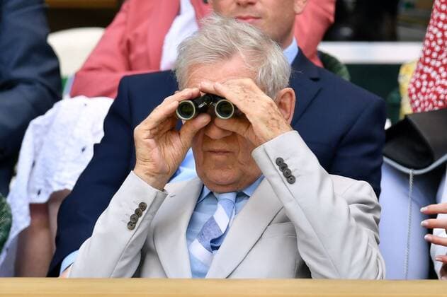 Mandatory Credit: Photo by James Veysey Shutterstock (13012861af) Ian McKellan in the Royal Box on Centre Court Wimbledon Tennis Championships, Day 8, The All England Lawn Tennis and Croquet Club, London, UK - 04 Jul 2022 Wimbledon Tennis Championships, Day 8, The All England Lawn Tennis and Croquet Club, London, UK - 04 Jul 2022  Copyright: xJamesxVeysey Shutterstockx 13012861af
