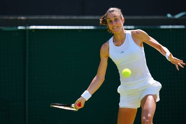 Mandatory Credit: Photo by Javier Garcia Shutterstock (13012862k) Petra Martic during her fourth round match Wimbledon Tennis Championships, Day 8, The All England Lawn Tennis and Croquet Club, London, UK - 04 Jul 2022 Wimbledon Tennis Championships, Day 8, The All England Lawn Tennis and Croquet Club, London, UK - 04 Jul 2022  Copyright: xJavierxGarcia Shutterstockx 13012862k