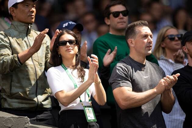 Mandatory Credit: Photo by Ella Ling Shutterstock (13012858au) Costeen Hatzi girlfriend of Nick Kyrgios watches on during his fourth round match Wimbledon Tennis Championships, Day 8, The All England Lawn Tennis and Croquet Club, London, UK - 04 Jul 2022 Wimbledon Tennis Championships, Day 8, The All England Lawn Tennis and Croquet Club, London, UK - 04 Jul 2022  Copyright: xEllaxLing Shutterstockx 13012858au