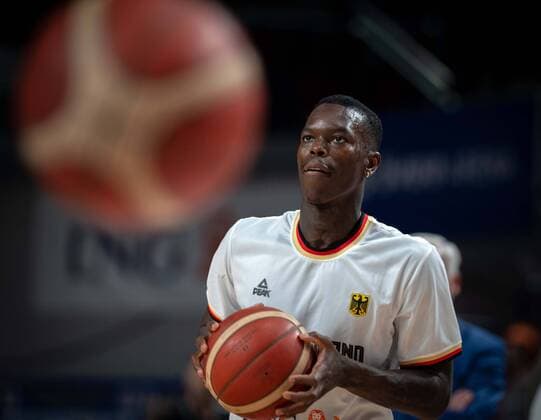 Basketball Bremen 03 07 2022 FIBA Basketball Worldcup European Qualifiers Germany GER Poland POL Dennis Schröder Schroeder Germany, No 17 Schröder Schroder