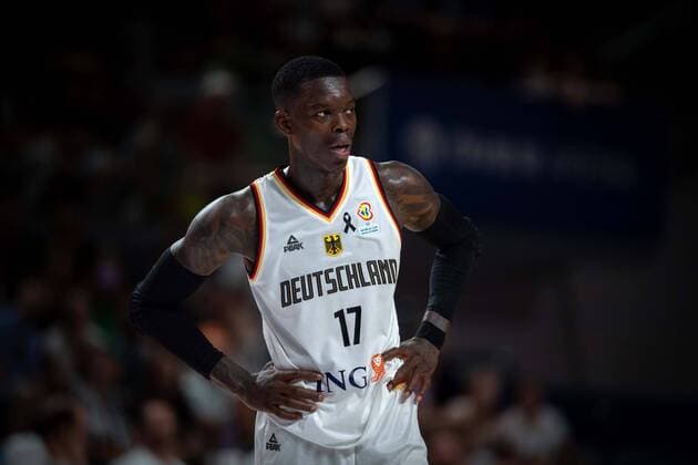 Basketball Bremen 03 07 2022 FIBA Basketball Worldcup European Qualifiers Germany GER Poland POL Dennis Schröder Schroeder Germany, No 17 Schröder Schroder