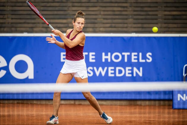 220704 Elixane Lechemia, France, during day 1 of the WTA Nordea Open on July 4, 2022 in Bastad,  Copyright: CHRISTOFFERxBORGxMATTISSON BB220704CB085