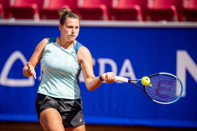 220704 Anastasia Kulikova, Finland, during day 1 of the WTA Nordea Open on July 4, 2022 in Bastad,  Copyright: CHRISTOFFERxBORGxMATTISSON BB220704CB101
