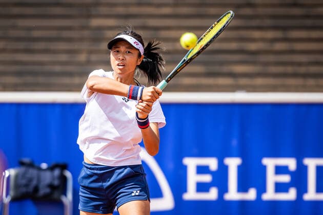 220704 Yu Chieh Hsieh, Taiwan, during day 1 of the WTA Nordea Open on July 4, 2022 in Bastad,  Copyright: CHRISTOFFERxBORGxMATTISSON BB220704CB109