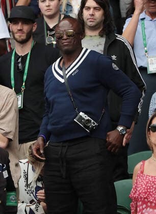 Singer Seal on day eight of the 2022 Wimbledon championships in London on Monday, July 04, 2022.  LON2022070430 HUGOxPHILPOTT