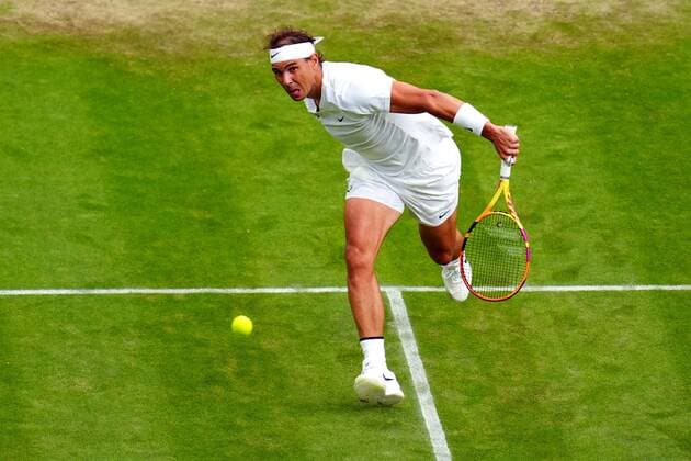 Mandatory Credit: Photo by Javier Garcia Shutterstock (13012862el) Rafael Nadal during his fourth round match Wimbledon Tennis Championships, Day 8, The All England Lawn Tennis and Croquet Club, London, UK - 04 Jul 2022 Wimbledon Tennis Championships, Day 8, The All England Lawn Tennis and Croquet Club, London, UK - 04 Jul 2022  Copyright: xJavierxGarcia Shutterstockx 13012862el