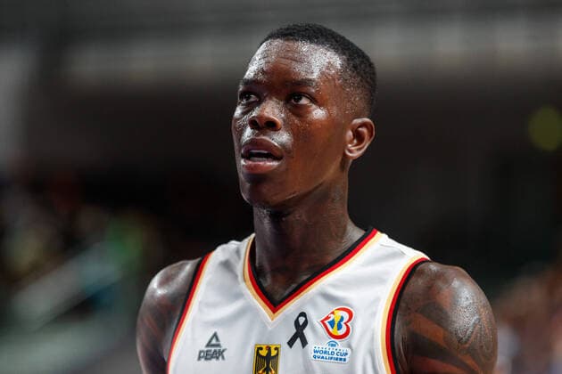 Dennis Schroeder GER, 17 Portraet, Single, 7 3 2022, Bremen Germany , Basketball, Men, European Qualifiers, Germany Poland xprx