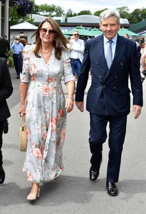 Mandatory Credit: Photo by James Veysey Shutterstock (13012868b) Carole Middleton and Michael Middleton Wimbledon Tennis Championships, Day 9, The All England Lawn Tennis and Croquet Club, London, UK - 05 Jul 2022 Wimbledon Tennis Championships, Day 9, The All England Lawn Tennis and Croquet Club, London, UK - 05 Jul 2022  Copyright: xJamesxVeysey Shutterstockx 13012868b