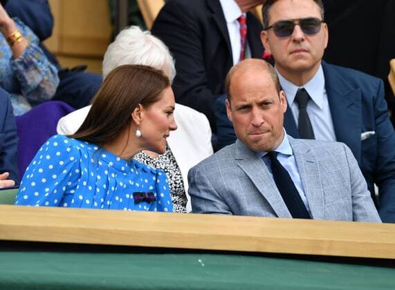 Mandatory Credit: Photo by James Veysey Shutterstock (13012868s) Catherine Duchess of Cambridge and Prince William in the Royal Box on Centre Court Wimbledon Tennis Championships, Day 9, The All England Lawn Tennis and Croquet Club, London, UK - 05 Jul 2022 Wimbledon Tennis Championships, Day 9, The All England Lawn Tennis and Croquet Club, London, UK - 05 Jul 2022  Copyright: xJamesxVeysey Shutterstockx 13012868s