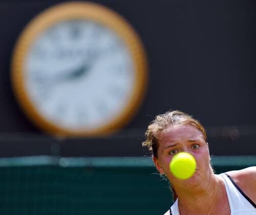 Mandatory Credit: Photo by Javier Garcia Shutterstock (13012869p) Jule Niemeier during her quarter-final match Wimbledon Tennis Championships, Day 9, The All England Lawn Tennis and Croquet Club, London, UK - 05 Jul 2022 Wimbledon Tennis Championships, Day 9, The All England Lawn Tennis and Croquet Club, London, UK - 05 Jul 2022  Copyright: xJavierxGarcia Shutterstockx 13012869p