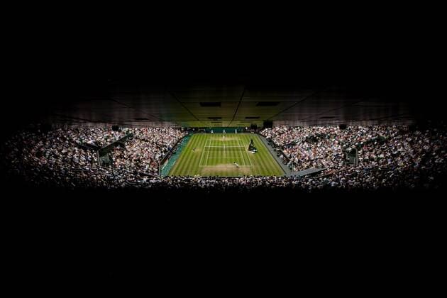 Mandatory Credit: Photo by Ella Ling Shutterstock (13012864ar) General of Centre Court as Novak Djokovic plays Jannik Sinner in their quarter final match Wimbledon Tennis Championships, Day 9, The All England Lawn Tennis and Croquet Club, London, UK - 05 Jul 2022 Wimbledon Tennis Championships, Day 9, The All England Lawn Tennis and Croquet Club, London, UK - 05 Jul 2022  Copyright: xEllaxLing Shutterstockx 13012864ar