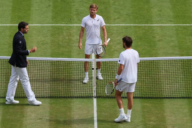 Tennis, Wimbledon, Day 9, David Goffin - Cameron Norrie