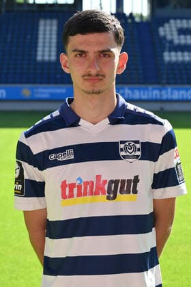 Baran Mogultay MSV Duisburg 3 league, portrait date 2022 2023 Duisburg Schauinsland Reisen Arena North Rhine Westphalia Germany Team2