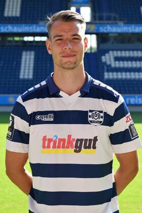 Marvin Senger MSV Duisburg 3 league, portrait date 2022 2023 Duisburg Schauinsland Reisen Arena North Rhine Westphalia Germany Team2