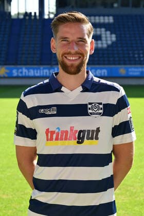 Kolja Pusch MSV Duisburg 3 league, portrait date 2022 2023 Duisburg Schauinsland Reisen Arena North Rhine Westphalia Germany Team2