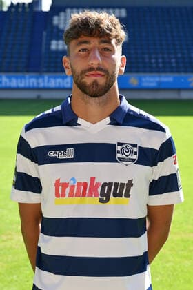 Alaa Bakir MSV Duisburg 3 league, portrait date 2022 2023 Duisburg Schauinsland Reisen Arena North Rhine Westphalia Germany Team2