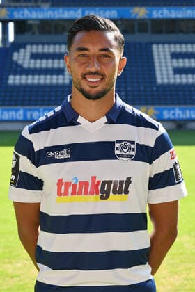 Aziz Bouhaddouz MSV Duisburg 3 league, portrait date 2022 2023 Duisburg Schauinsland Reisen Arena North Rhine Westphalia Germany Team2