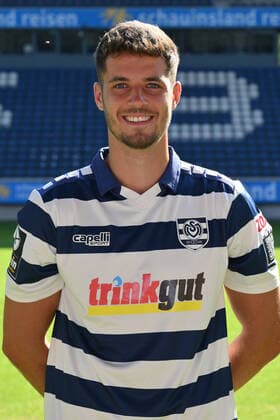 Tobias Fleckstein MSV Duisburg 3 league, portrait date 2022 2023 Duisburg Schauinsland Reisen Arena North Rhine Westphalia Germany Team2