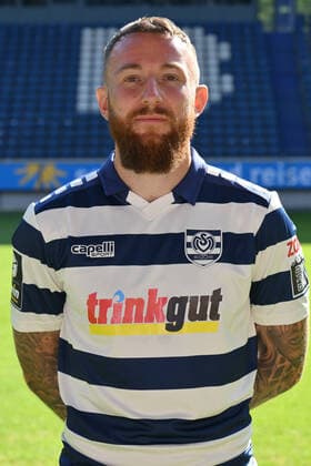 Marvin Knoll MSV Duisburg 3 league, portrait date 2022 2023 Duisburg Schauinsland Reisen Arena North Rhine Westphalia Germany Team2
