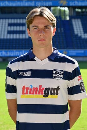 Caspar Jander MSV Duisburg 3 league, portrait date 2022 2023 Duisburg Schauinsland Reisen Arena North Rhine Westphalia Germany Team2