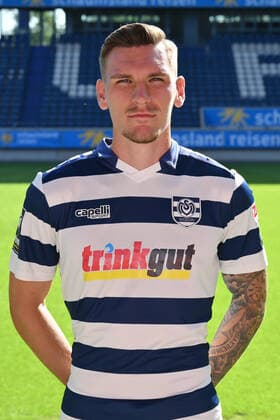 Niclas Stierlin MSV Duisburg 3 league, portrait date 2022 2023 Duisburg Schauinsland Reisen Arena North Rhine Westphalia Germany Team2
