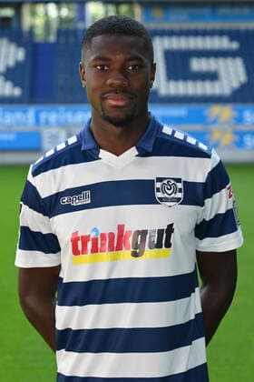 Leroy Kwadwo MSV Duisburg 3 league, portrait date 2022 2023 Duisburg Schauinsland Reisen Arena North Rhine Westphalia Germany Team2