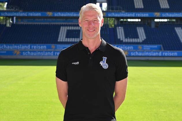Sven Beuckert goalkeeper coach MSV Duisburg 3 league, portrait date 2022 2023 Duisburg Schauinsland Reisen Arena North Rhine Westphalia Germany Team2