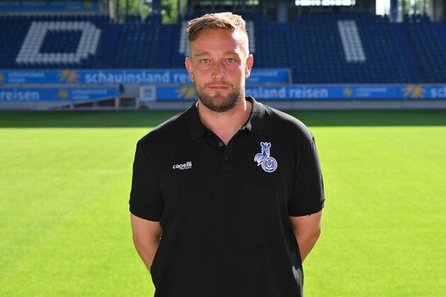 Tim Schmitz stuff keeper MSV Duisburg 3 league, portrait date 2022 2023 Duisburg Schauinsland Reisen Arena North Rhine Westphalia Germany Team2
