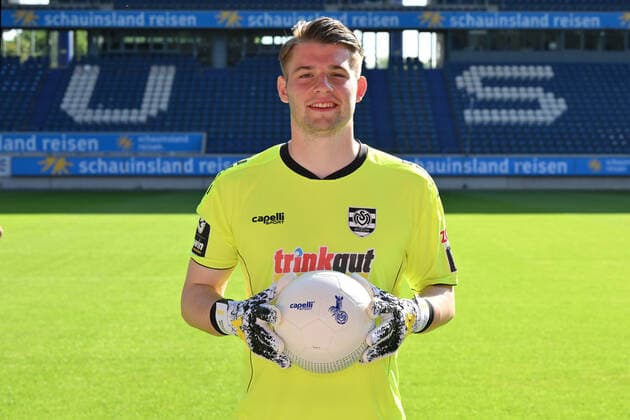 Vincent Müller MSV Duisburg 3 league, portrait date 2022 2023 Duisburg Schauinsland Reisen Arena North Rhine Westphalia Germany Team2