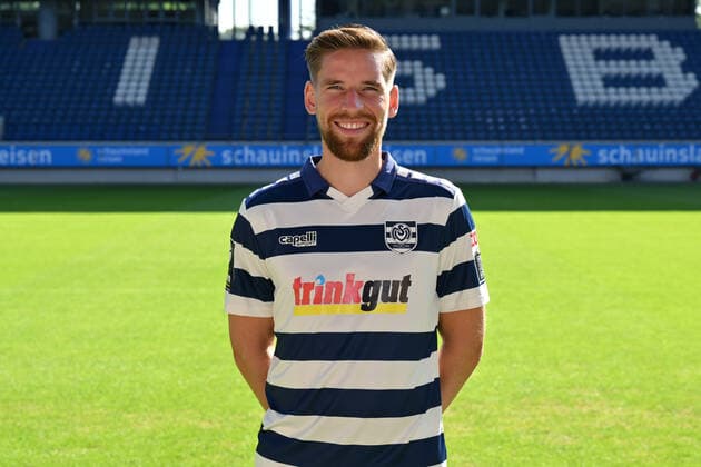 Kolja Pusch MSV Duisburg 3 league, portrait date 2022 2023 Duisburg Schauinsland Reisen Arena North Rhine Westphalia Germany Team2