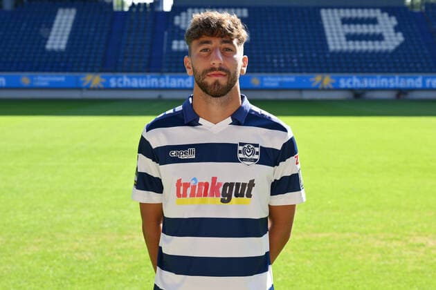 Alaa Bakir MSV Duisburg 3 league, portrait date 2022 2023 Duisburg Schauinsland Reisen Arena North Rhine Westphalia Germany Team2