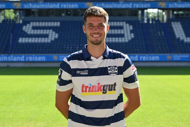 Tobias Fleckstein MSV Duisburg 3 league, portrait date 2022 2023 Duisburg Schauinsland Reisen Arena North Rhine Westphalia Germany Team2