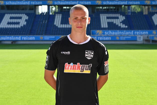 Max Braune MSV Duisburg 3 league, portrait date 2022 2023 Duisburg Schauinsland Reisen Arena North Rhine Westphalia Germany Team2