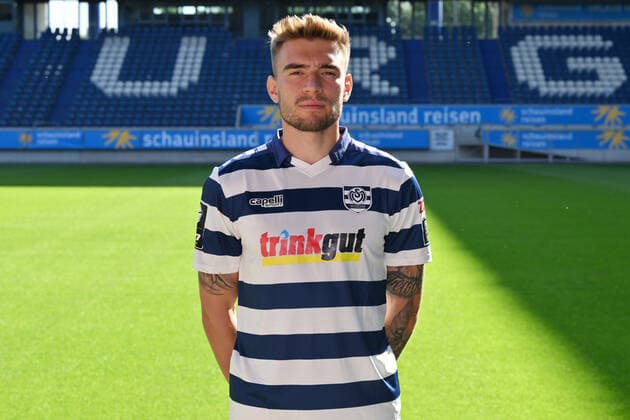 Joshua Bitter MSV Duisburg 3 league, portrait date 2022 2023 Duisburg Schauinsland Reisen Arena North Rhine Westphalia Germany Team2
