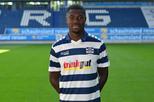 Leroy Kwadwo MSV Duisburg 3 league, portrait date 2022 2023 Duisburg Schauinsland Reisen Arena North Rhine Westphalia Germany Team2