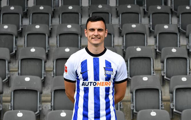 Filip Uremovic Hertha BSC Hertha BSC 1 Bundesliga, Porträttermin 2022 2023, 05 07 2022, Copyright: xSebastianxRäppoldx xMatthiasxKox