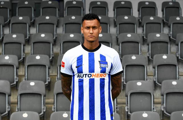Davie Selke Hertha BSC Hertha BSC 1 Bundesliga, Porträttermin 2022 2023, 05 07 2022, Copyright: xSebastianxRäppoldx xMatthiasxKox