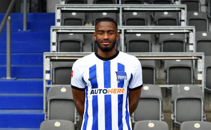 Myziane Maolida Hertha BSC Hertha BSC 1 Bundesliga, Porträttermin 2022 2023, 05 07 2022, Copyright: xSebastianxRäppoldx xMatthiasxKox