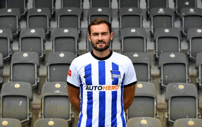 Lucas Tousart Hertha BSC Hertha BSC 1 Bundesliga, portrait date 2022 2023, 05 07 2022, Copyright: xSebastianxRäppoldx xMatthiasxKox