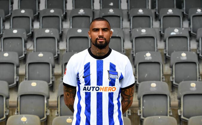 Kevin Prince Boateng Hertha BSC Hertha BSC 1 Bundesliga, Porträttermin 2022 2023, 05 07 2022, Copyright: xSebastianxRäppoldx xMatthiasxKox