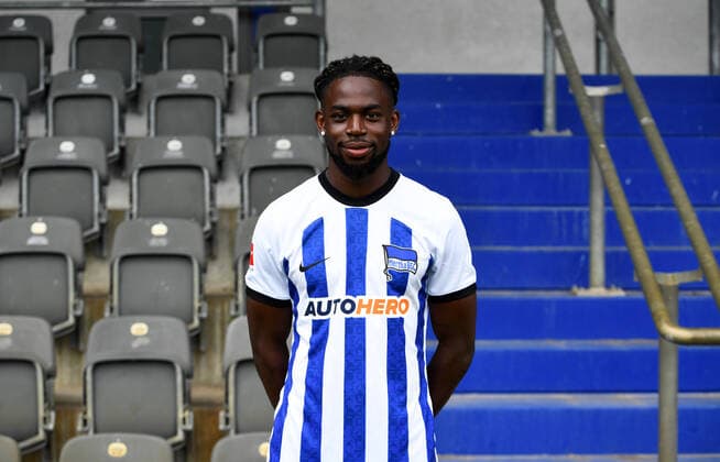 Jordan Torunarigha Hertha BSC Hertha BSC 1 Bundesliga, Porträttermin 2022 2023, 05 07 2022, Copyright: xSebastianxRäppoldx xMatthiasxKox