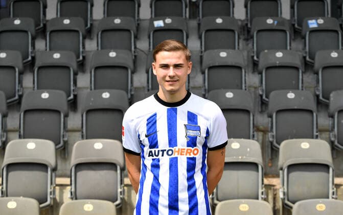 Marten Winkler Hertha BSC Hertha BSC 1 Bundesliga, Porträttermin 2022 2023, 05 07 2022, Copyright: xSebastianxRäppoldx xMatthiasxKox