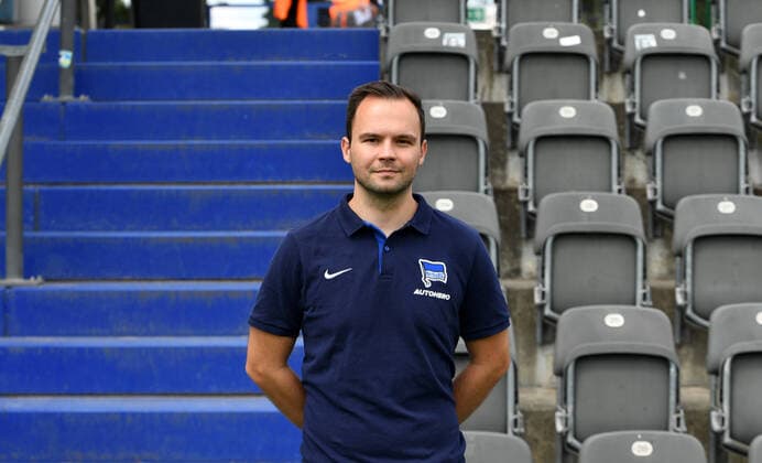 Match analyst Philipp Pelka Hertha BSC Hertha BSC 1 Bundesliga, Porträttermin 2022 2023, 05 07 2022, Copyright: xSebastianxRäppoldx xMatthiasxKox