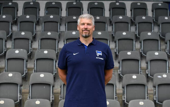 Physiotherapist Henrik Lange Hertha BSC Hertha BSC 1 Bundesliga, Porträttermin 2022 2023, 05 07 2022, Copyright: xSebastianxRäppoldx xMatthiasxKox