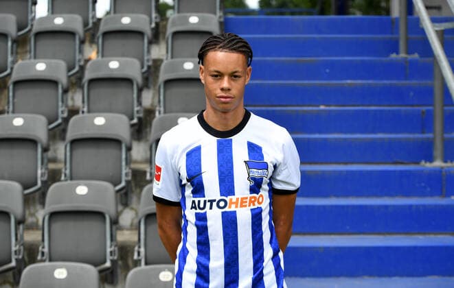 Derry Scherhant Hertha BSC Hertha BSC 1 Bundesliga, Porträttermin 2022 2023, 05 07 2022, Copyright: xSebastianxRäppoldx xMatthiasxKox